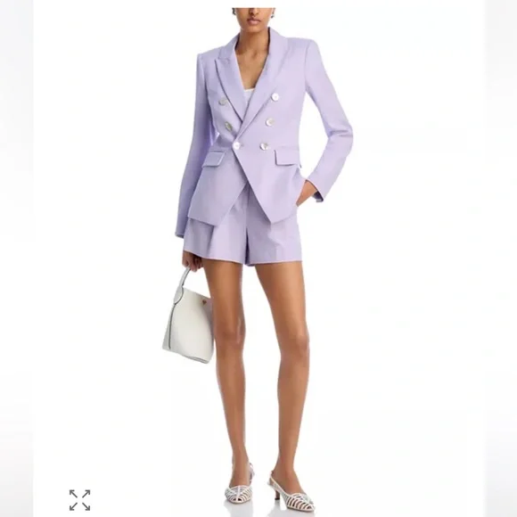 Veronica Beard New Miller Dickey Blazer in Soft Lilac Size 14 - Picture 2 of 8